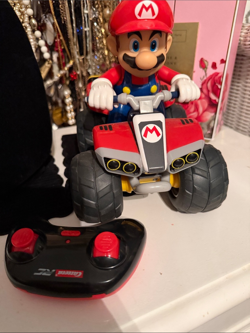 Nintendo Mario Remote-Control Red and Blue ATV Toy